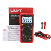UNI-T UT892 Digital Multimeter, 6000 Counts, True RMS, 2000V AC/DC, CAT III 600V, VFC Filter, NCV, 60mF Capacitance, Live Wire Test